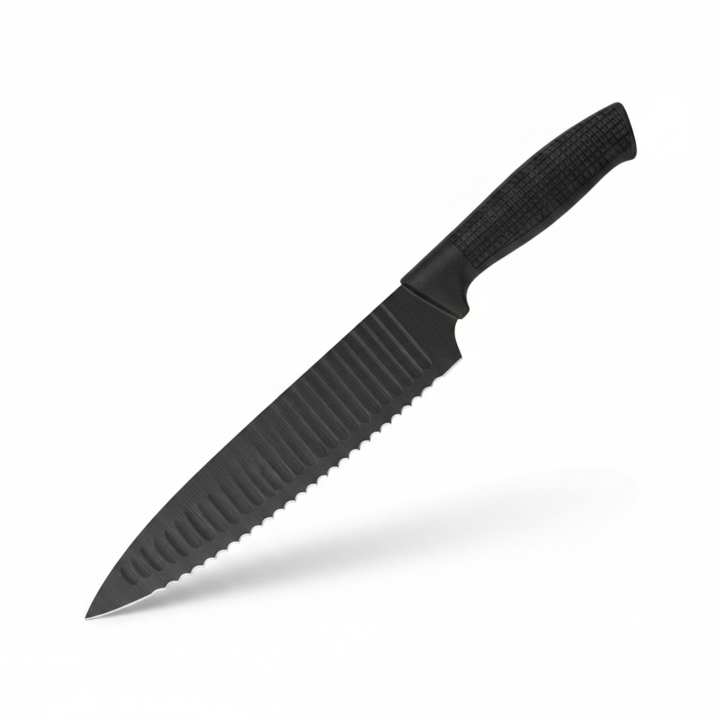 Cuchillo grande acanalado