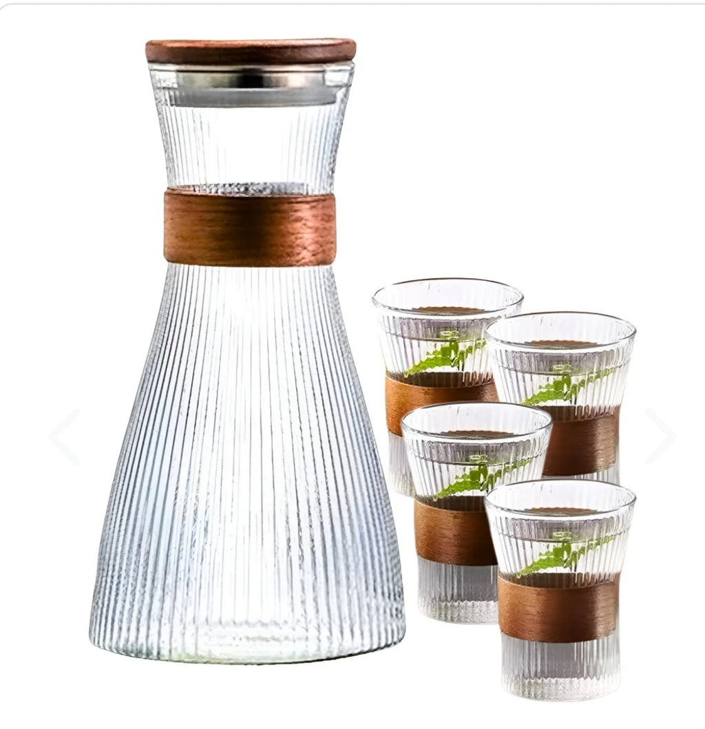 Jarra + vasos 5 piezas