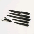 Set de Cocina x6 | 5 Cuchillos Acanalados + Pela Papas
