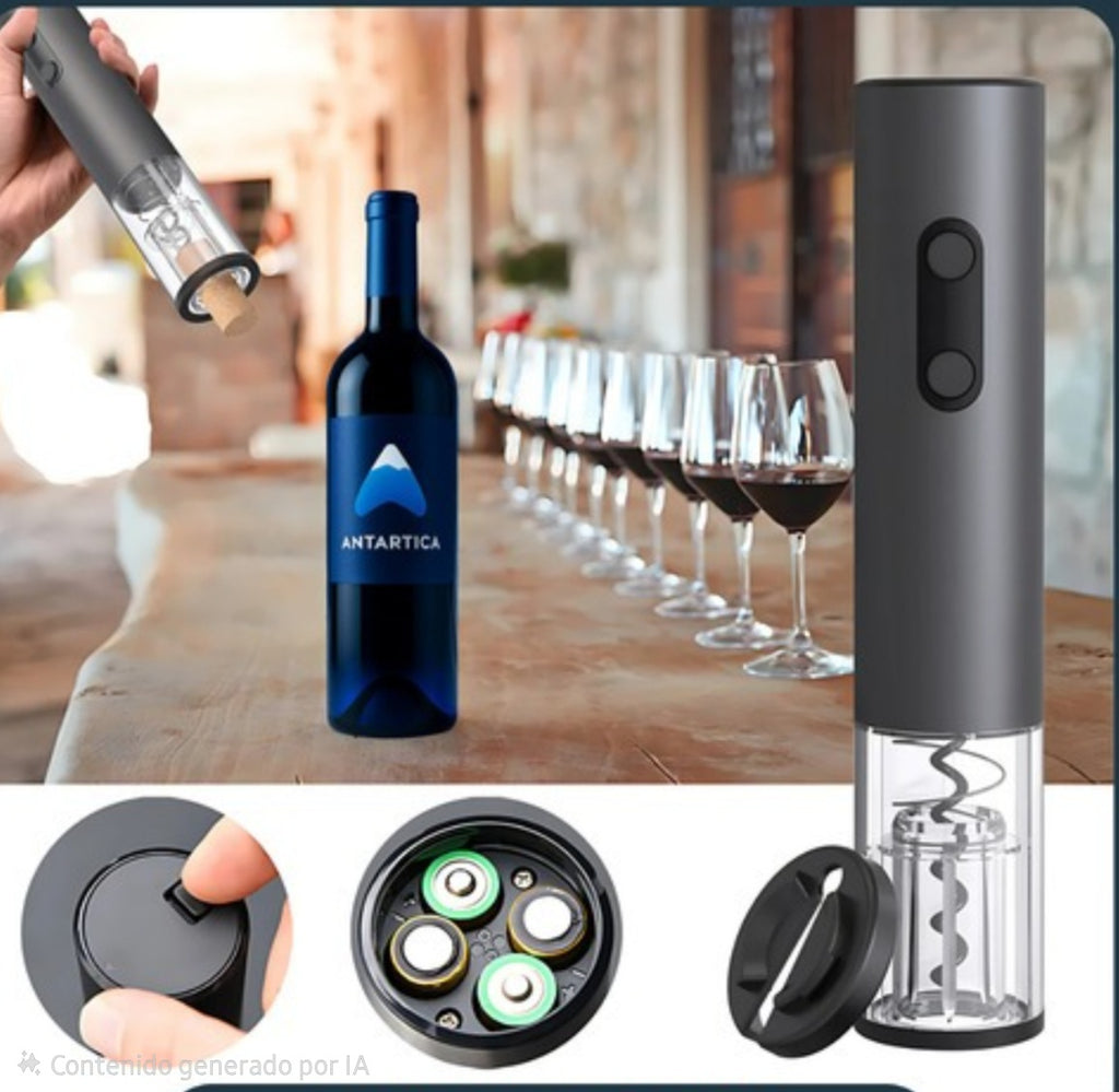 Set Vino Premium Sacacorchos Eléctrico