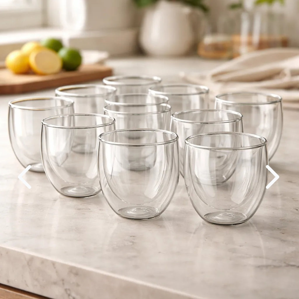 Vaso de Doble Vidrio Borosilicato 250ml | Efecto Flotante